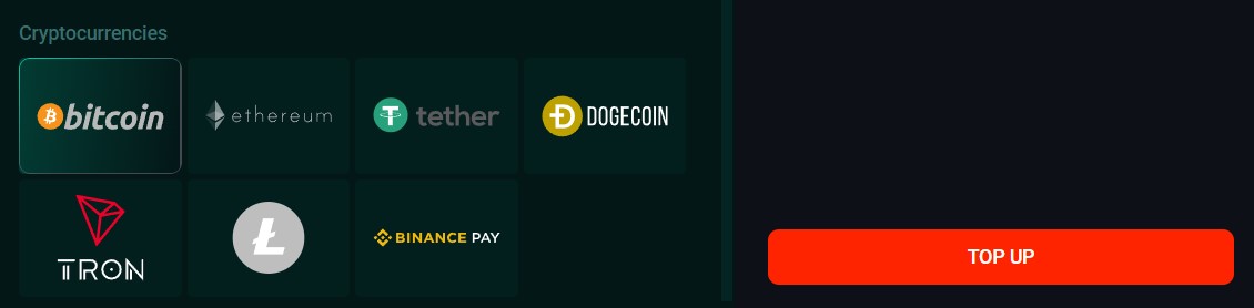 Cryptocurrency payment